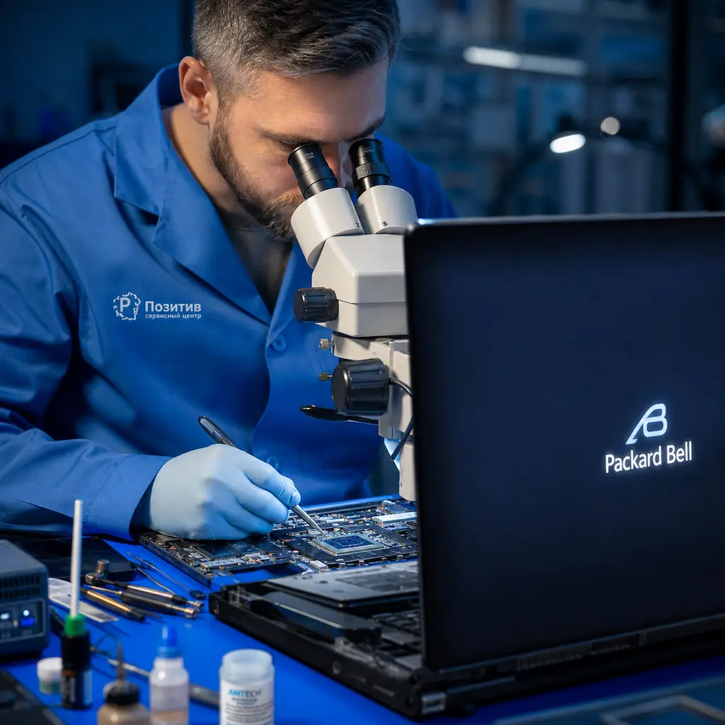 Замена видеокарты ноутбука Packard Bell в Саратове