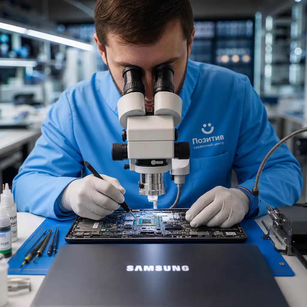 Замена видеокарты ноутбука Samsung в Саратове