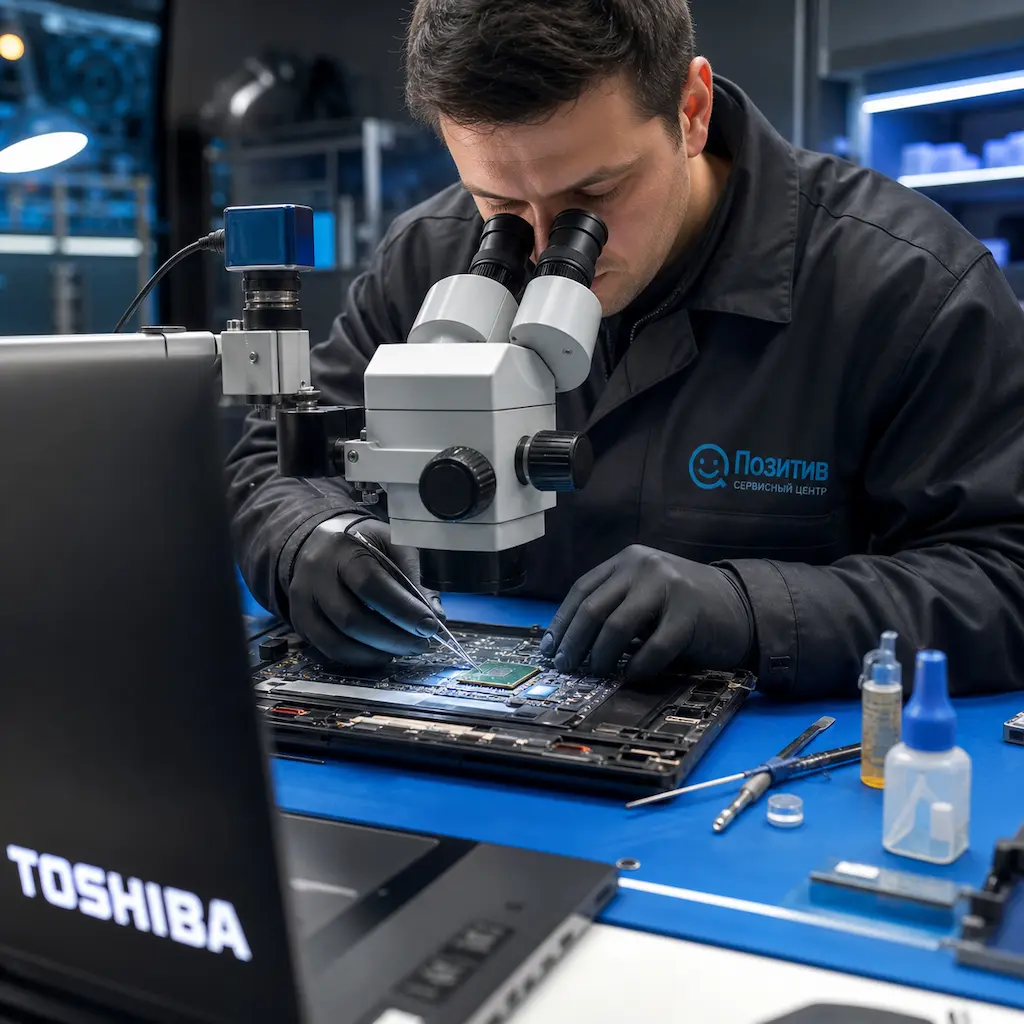 Замена видеокарты ноутбука Toshiba в Саратове