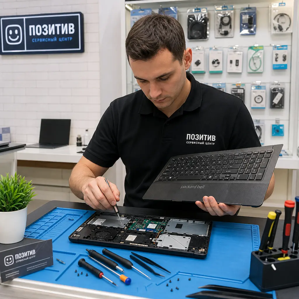 заменить клавиатуру на ноутбуке Packard Bell в Саратове