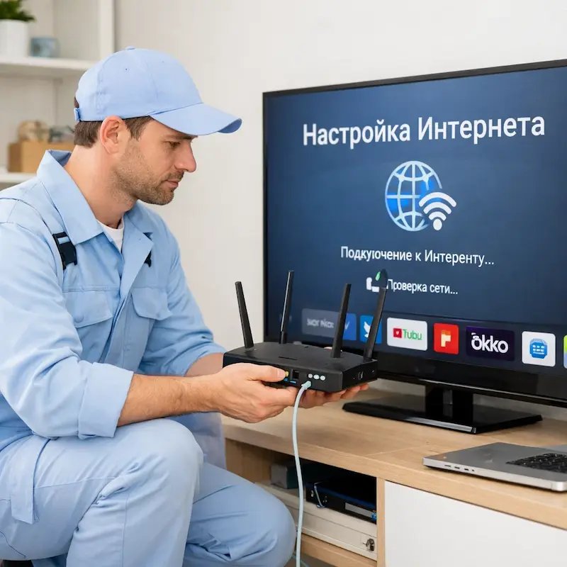 Настройка интернета на телевизоре в Саратове