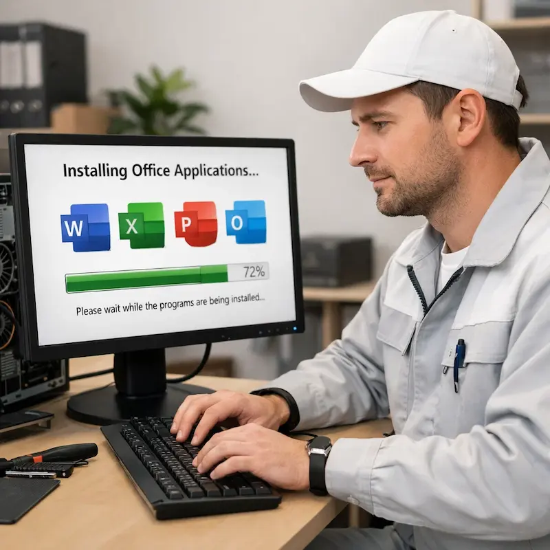 установка офисных программ на компьютер в Саратове