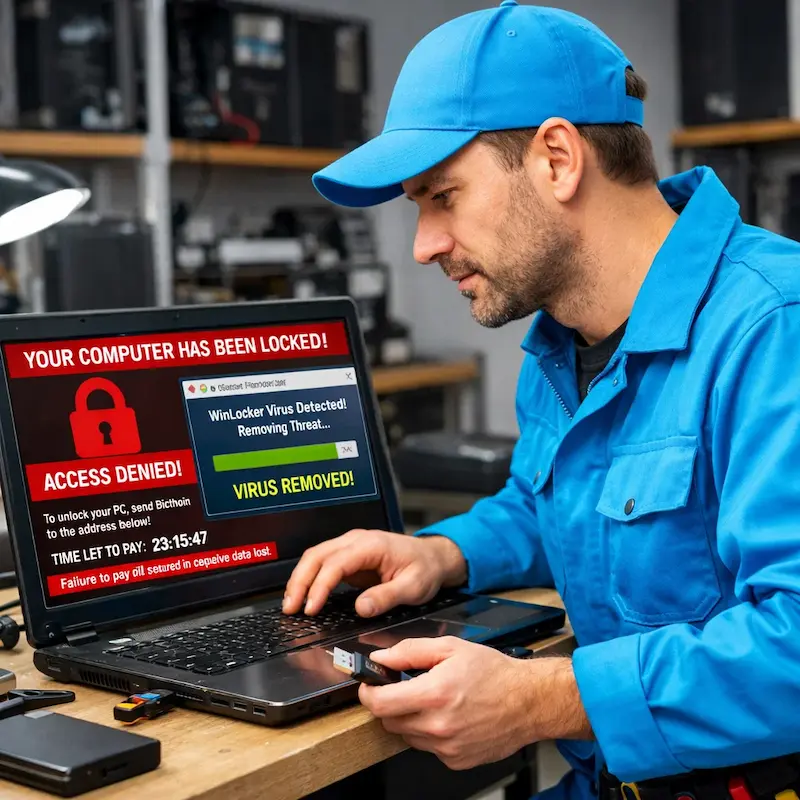 Поможем разблокировать компьютер и ноутбук в Саратове